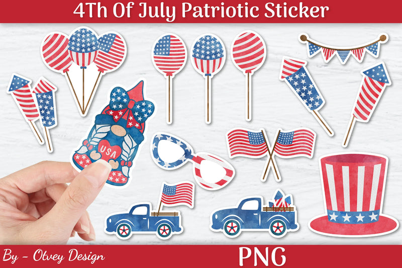 Patriotic Sticker SVG Bundle - CraftNest - Digital Crafting and Art