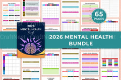 Mental Health Planner for Improved Well-being - CraftNest - Digital Crafting and Art