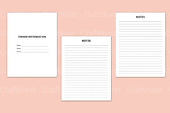 Monthly Planner Template - CraftNest - Digital Crafting and Art