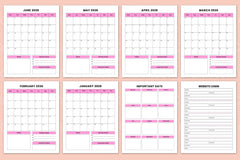 Teacher Lesson Planner Organizer - CraftNest - Digital Crafting and Art