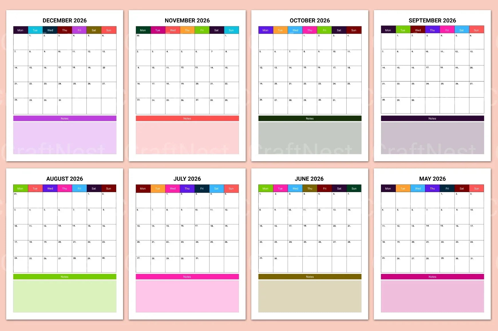 Mental Health Planner for Improved Well-being - CraftNest - Digital Crafting and Art