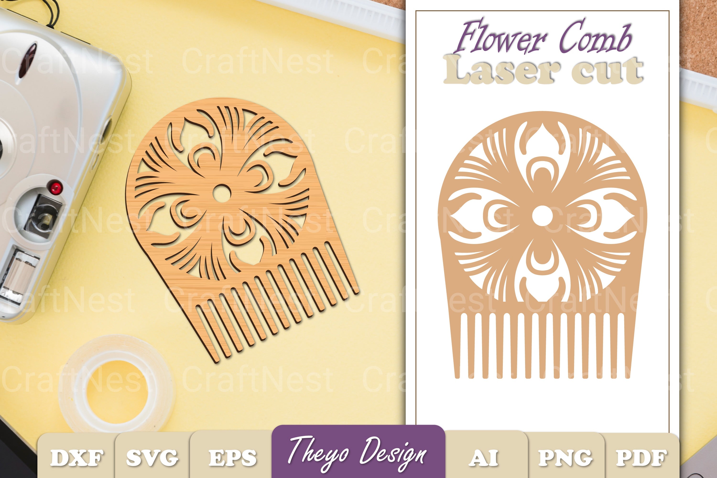 Comb Flower SVG Bundle