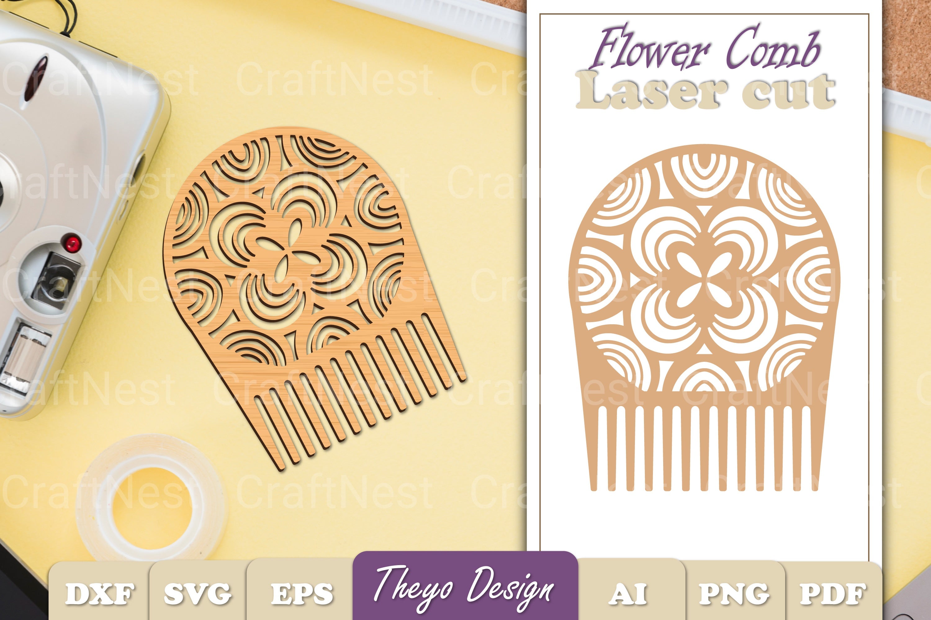 Comb Flower SVG Bundle