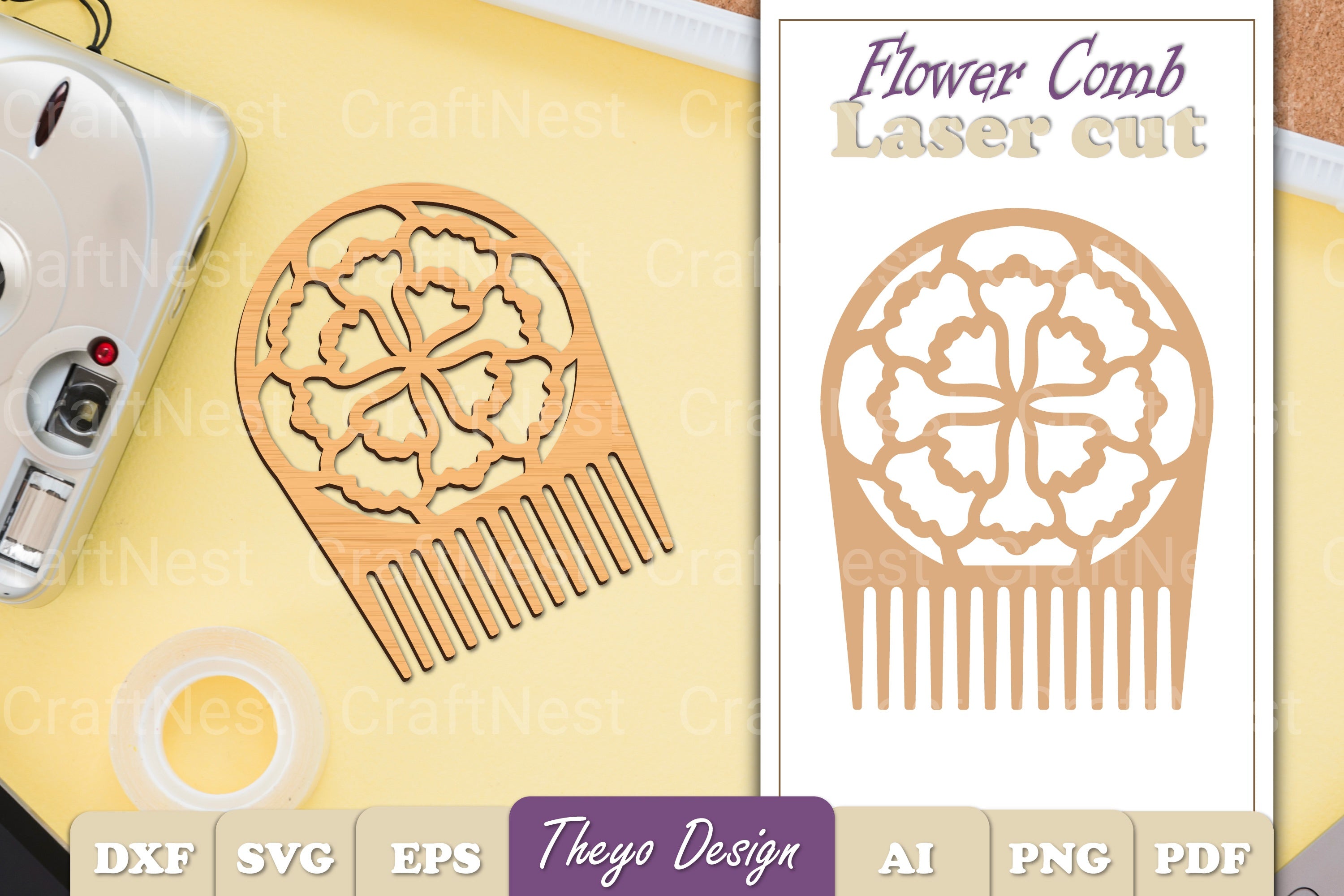 Comb Flower SVG Bundle
