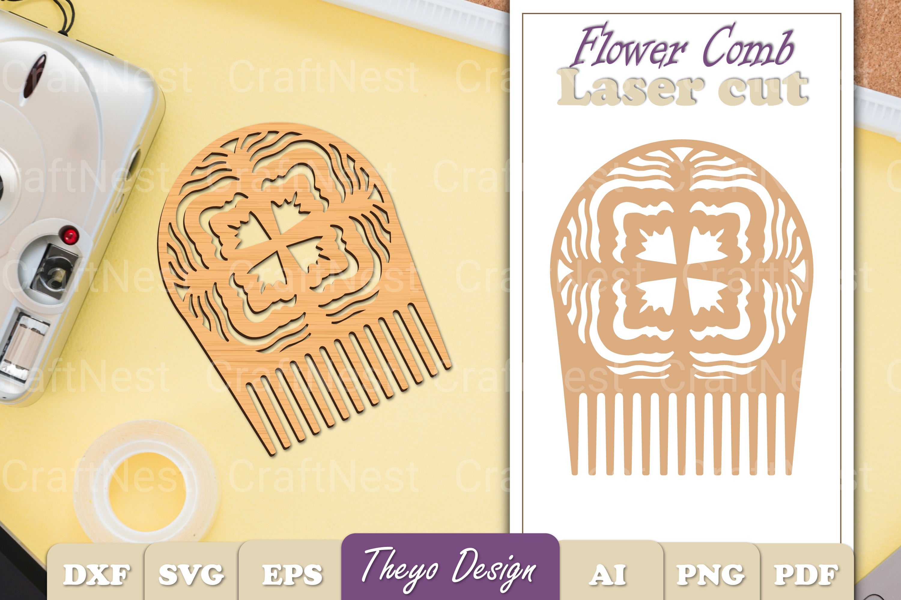 Comb Flower SVG Bundle