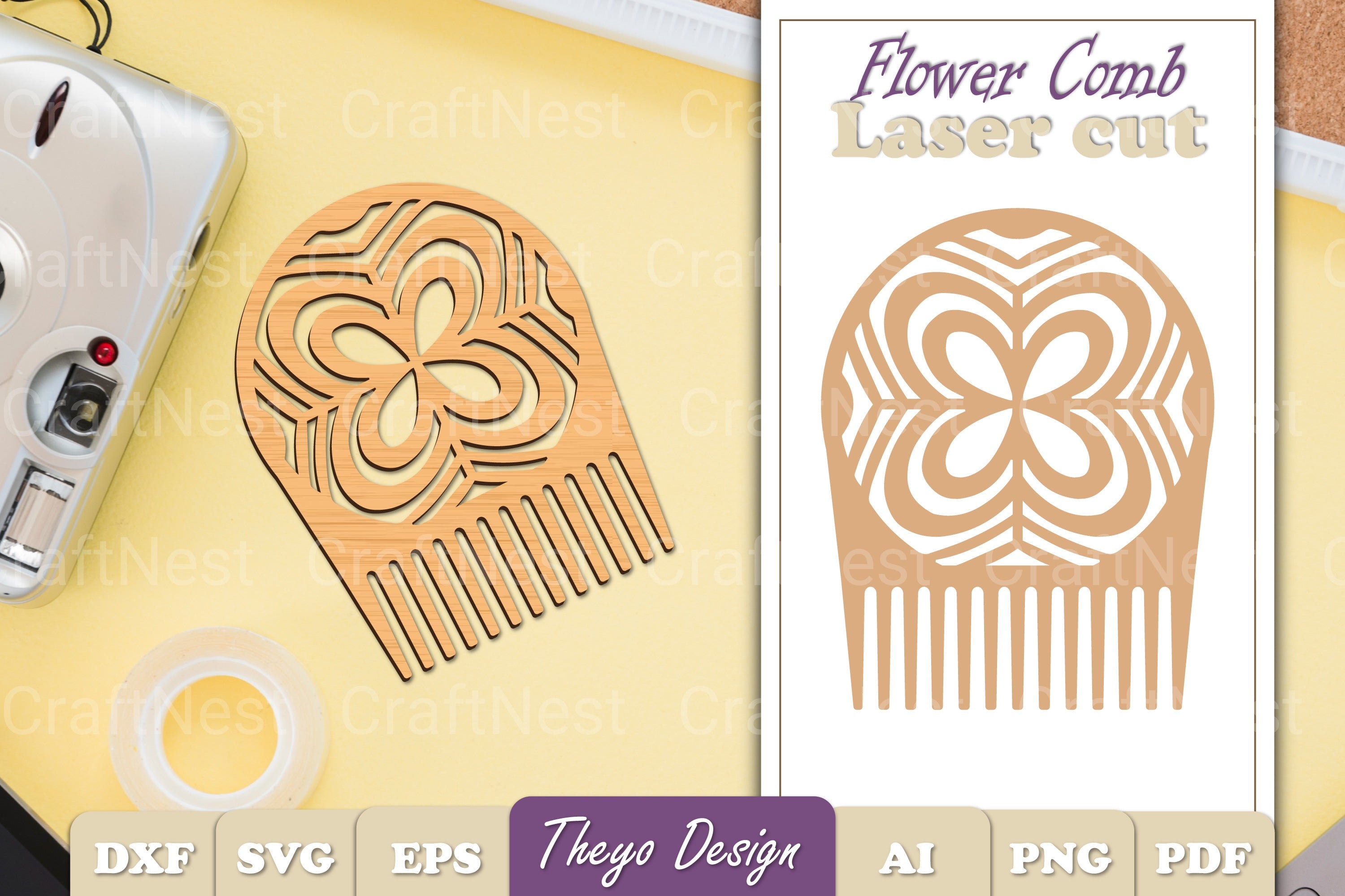 Comb Flower SVG Bundle