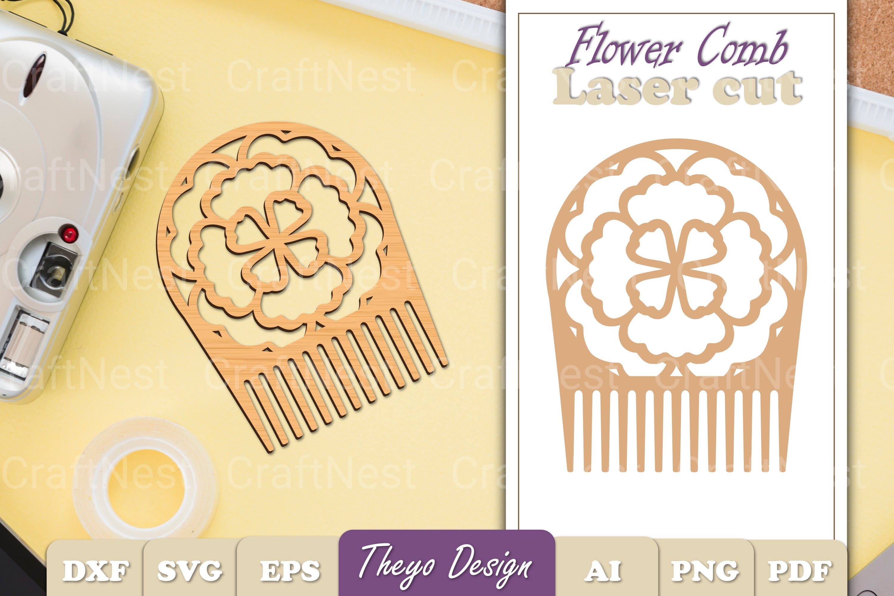 Comb Flower SVG Bundle