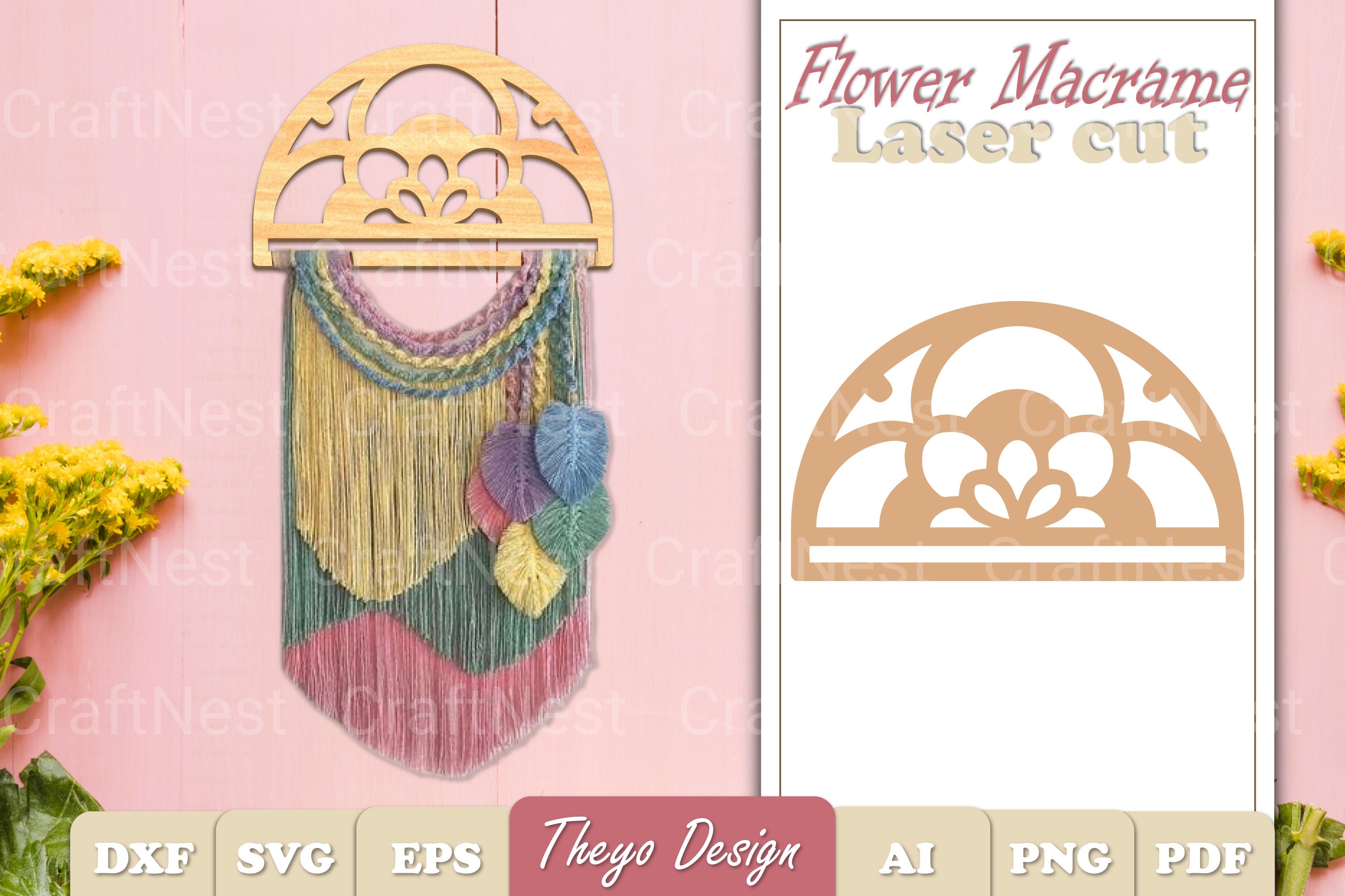 Macrame Flower SVG Bundle