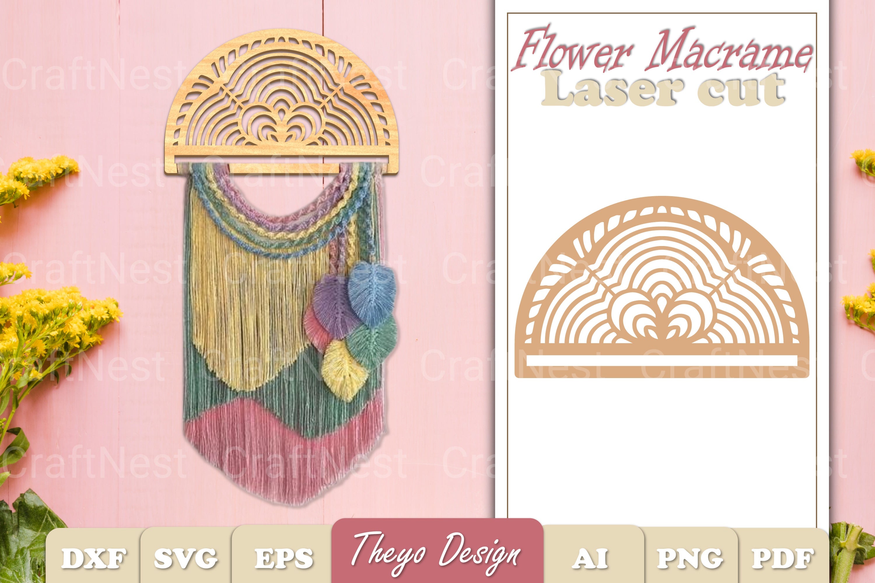 Macrame Flower SVG Bundle