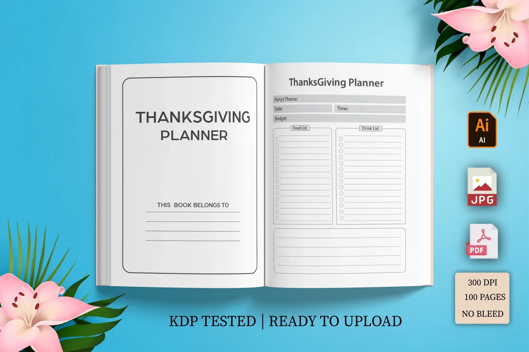Thanksgiving Planner - CraftNest - Digital Crafting and Art