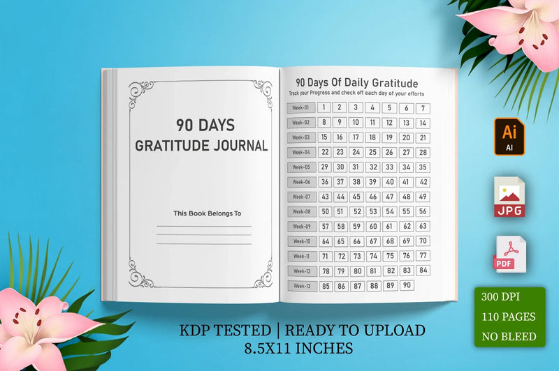 Gratitude Planner Days - Printable Planner Bundle - CraftNest - Digital Crafting and Art