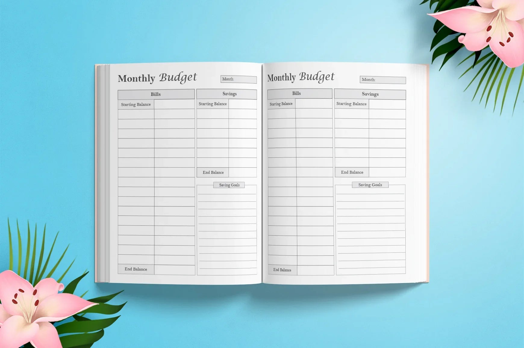 Monthly Budget Planner  Bundle - CraftNest - Digital Crafting and Art
