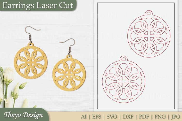 Laser Cut Earrings SVG Bundle