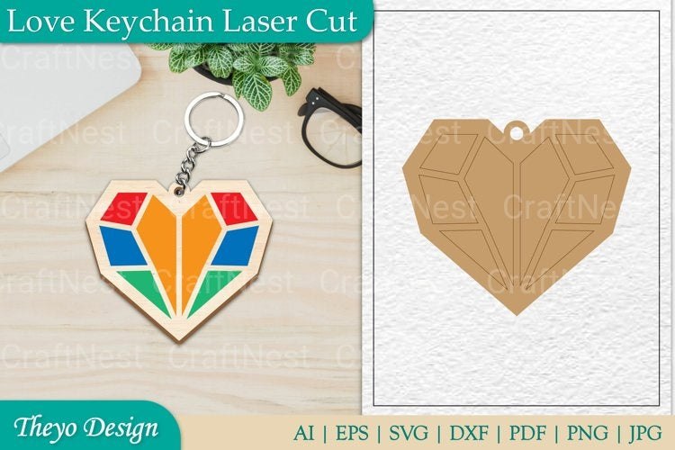Love Keychain SVG Bundle