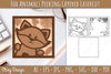 Animals Peeking Layered Lasercut SVG Bundle