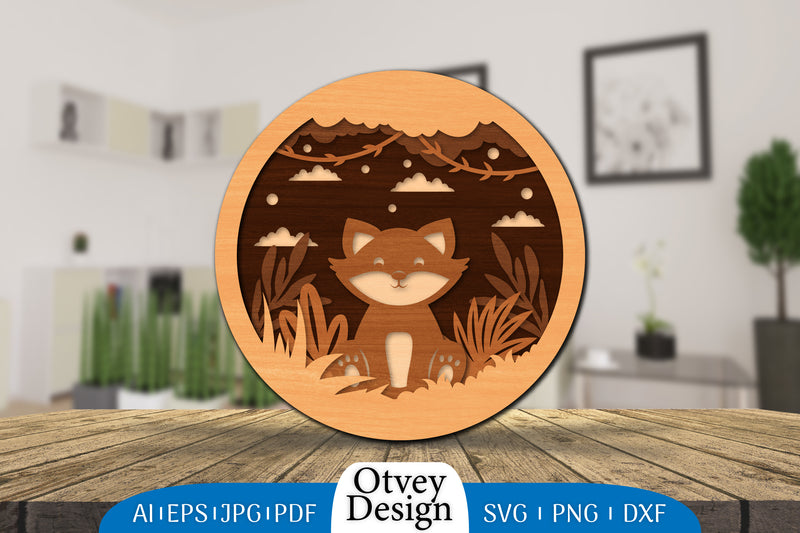 3D Layered Animals Lasercut SVG Bundle 1 - CraftNest - Digital Crafting and Art