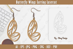 Butterfly Earring Lasercut SVG Bundle 2 - CraftNest - Digital Crafting and Art