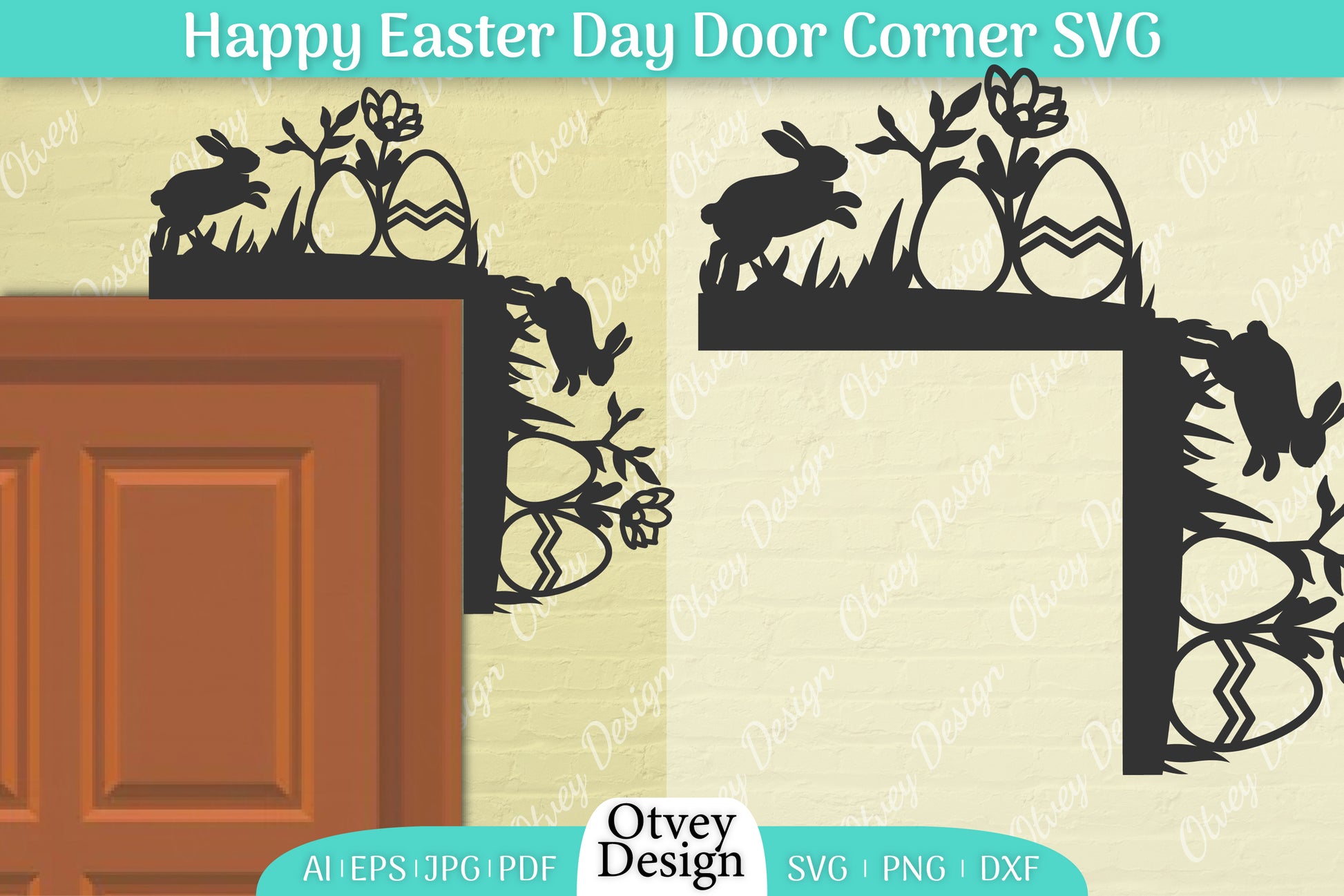Easter Door Corner SVG Bundle 2 - CraftNest - Digital Crafting and Art