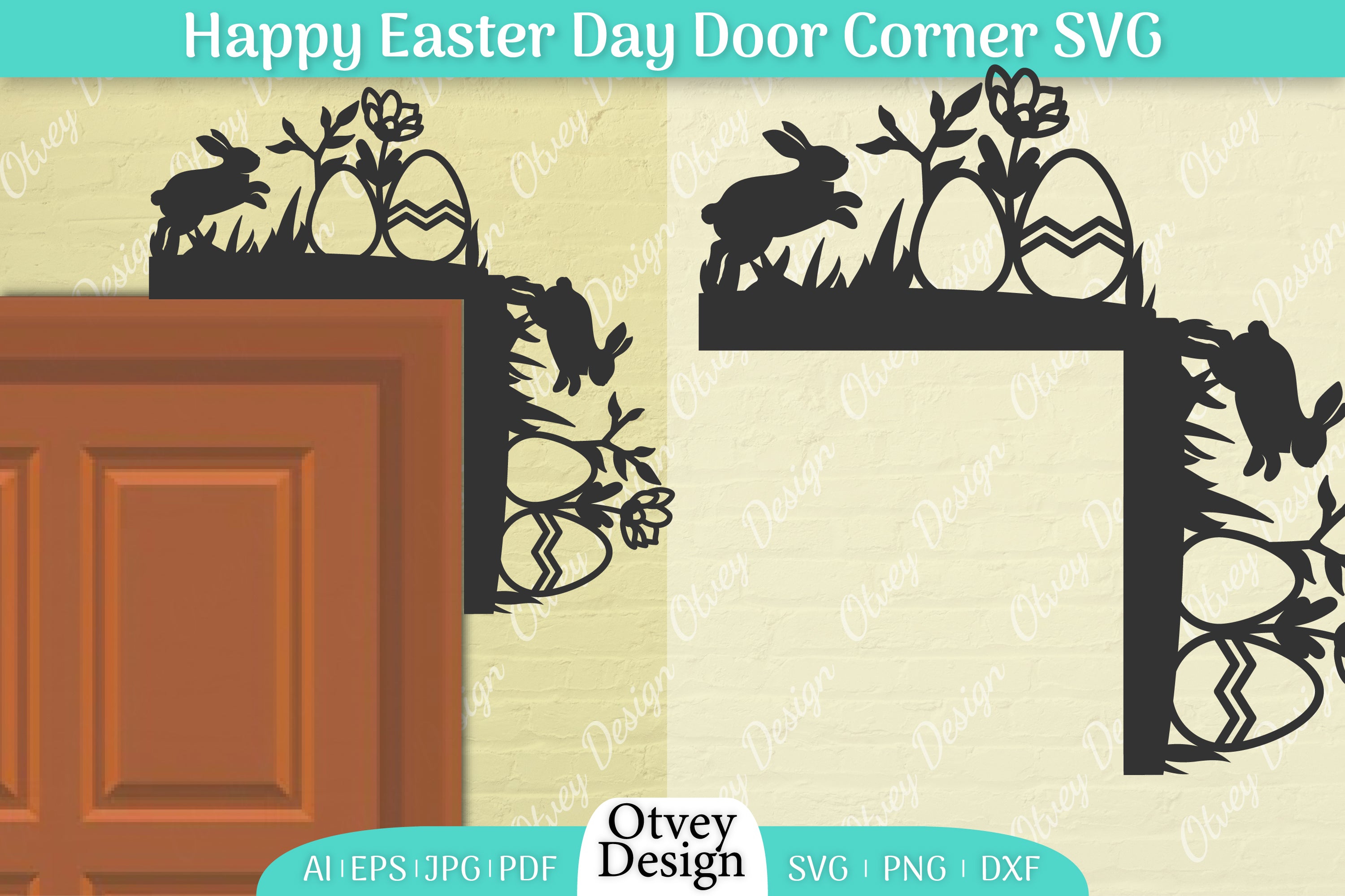 Easter Door Corner SVG Bundle 2 - CraftNest - Digital Crafting and Art
