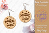 Earrings Sea Animals Laser Cut SVG Bundle
