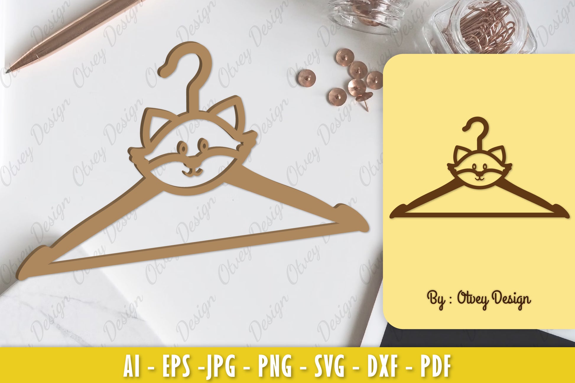 Baby Animals Hanger Laser Cut SVG Bundle 2 - CraftNest - Digital Crafting and Art
