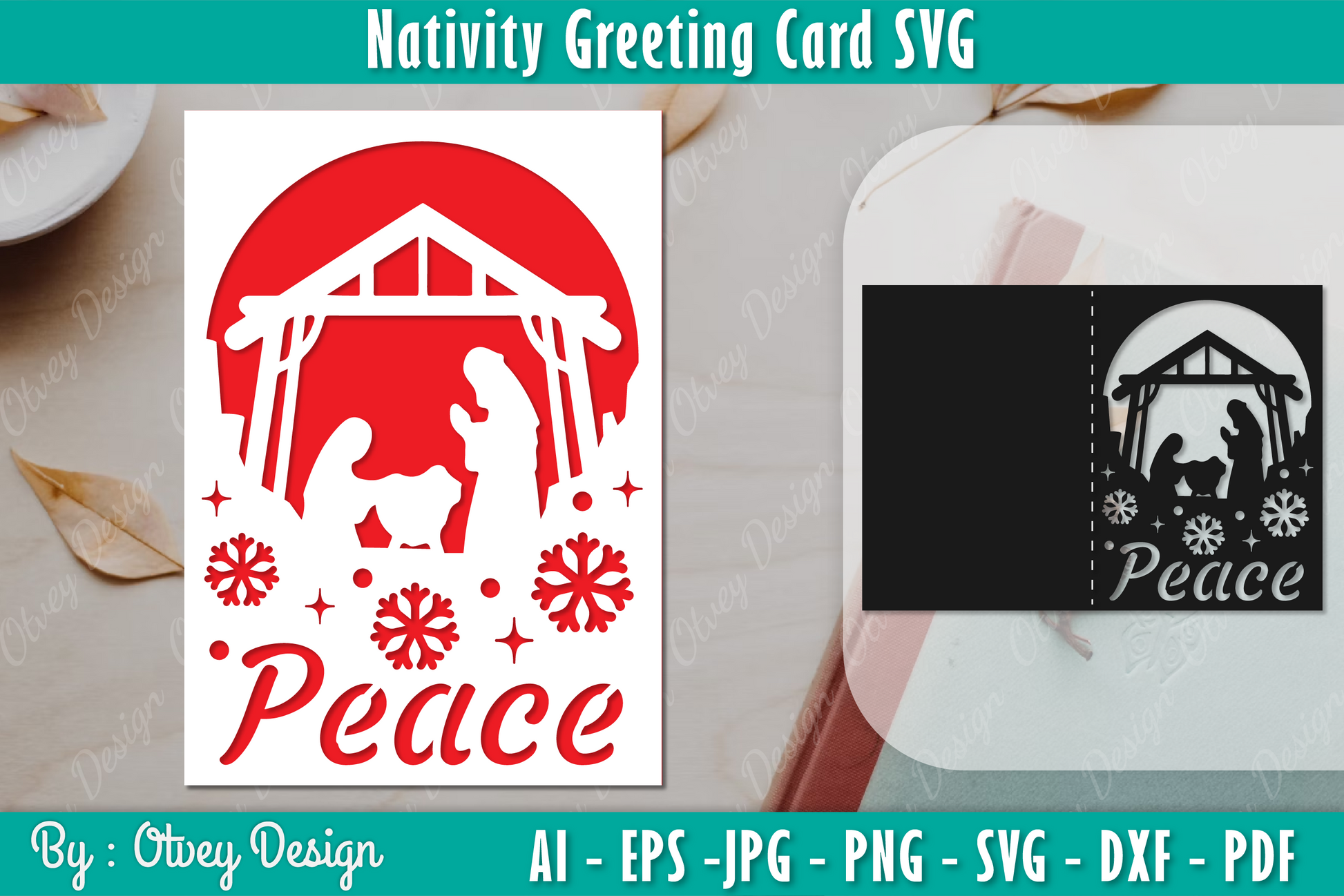 Nativiti Greeting Card SVG Bundle 2 - CraftNest - Digital Crafting and Art