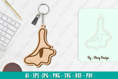 Flower Keychain SVG Bundle 14 - CraftNest - Digital Crafting and Art