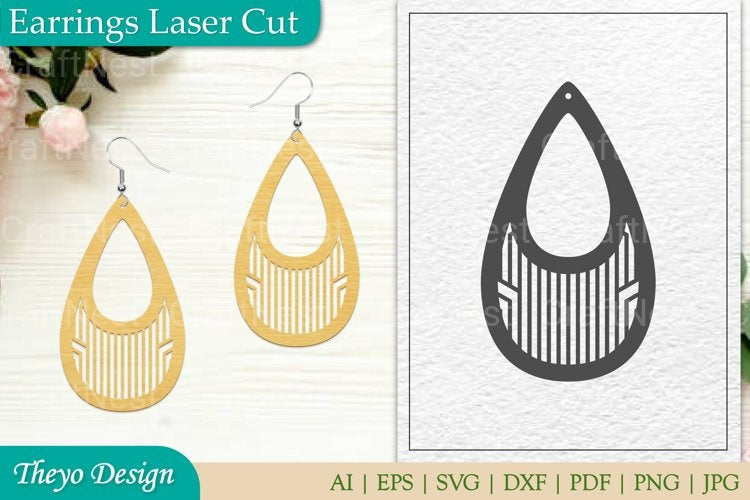 Earrings Laser Cut SVG Bundle
