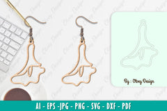 Flower Earring SVG Bundle 2 - CraftNest - Digital Crafting and Art