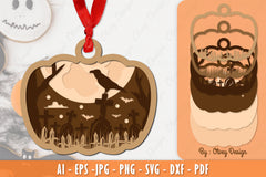 Halloween Ornament Lasercut SVG Bundle 2 - CraftNest - Digital Crafting and Art