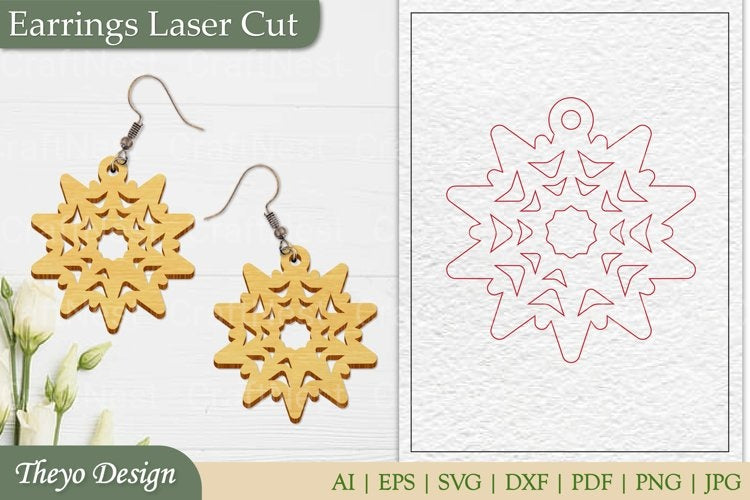 Laser Cut Earrings SVG Bundle