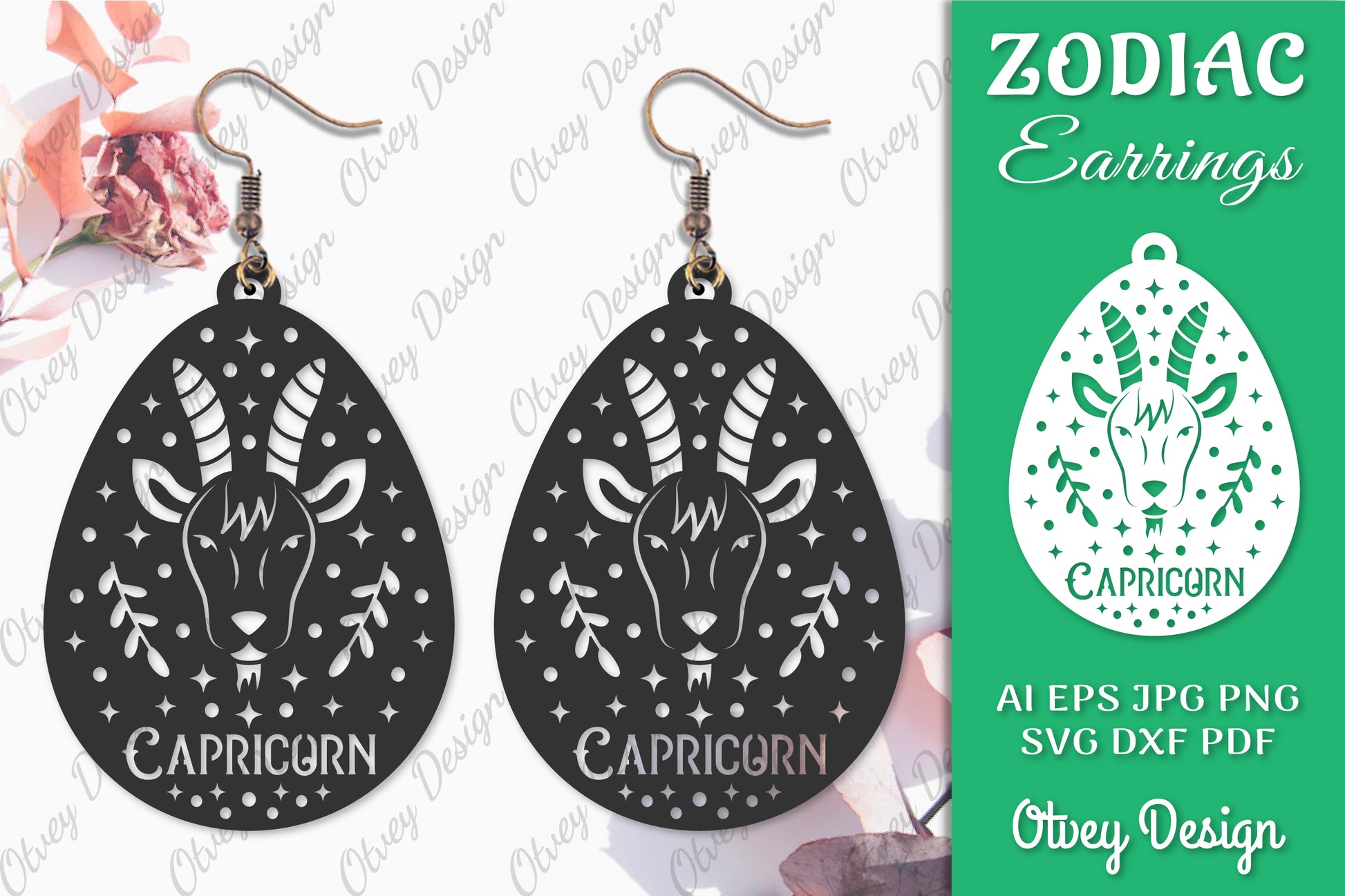 Zodiac Earring SVG Bundle 2 - CraftNest - Digital Crafting and Art