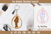 Keychain Sea Animals Laser Cut SVG Bundle