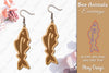 Sea Animals Earrings Laser Cut SVG Bundle