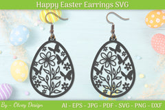 Easter Bunny Earring SVG Bundle 11 - CraftNest - Digital Crafting and Art
