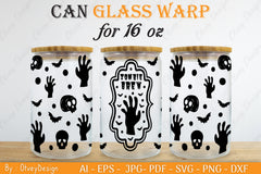 Halloween Can Glass Wrap SVG Bundle - CraftNest - Digital Crafting and Art