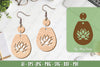 Flower Earrings Laser Cut SVG Bundle