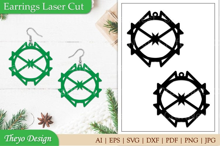 Earrings Laser Cut SVG Bundle