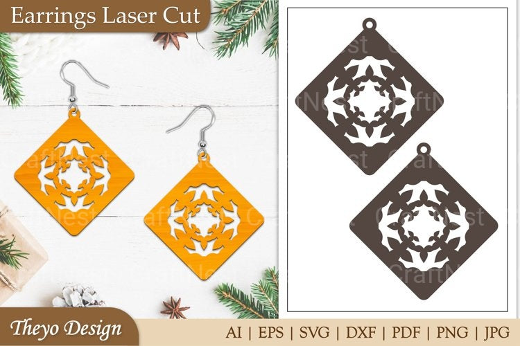 Lasercut Earrings SVG Bundle