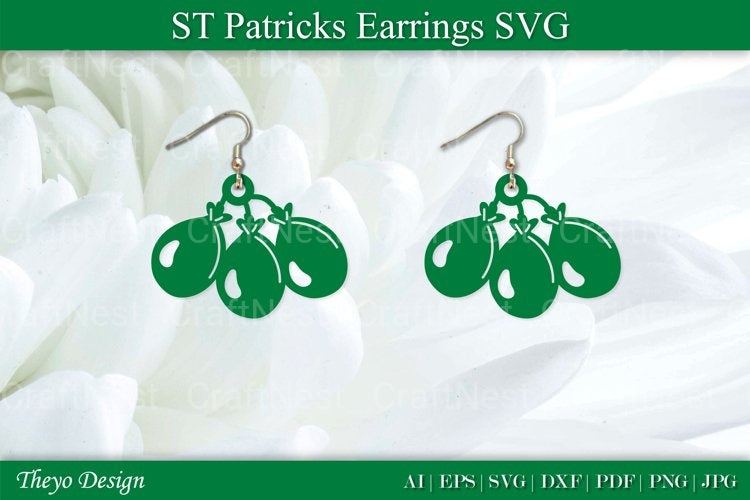 St Patrick's Day Earrings SVG Bundle