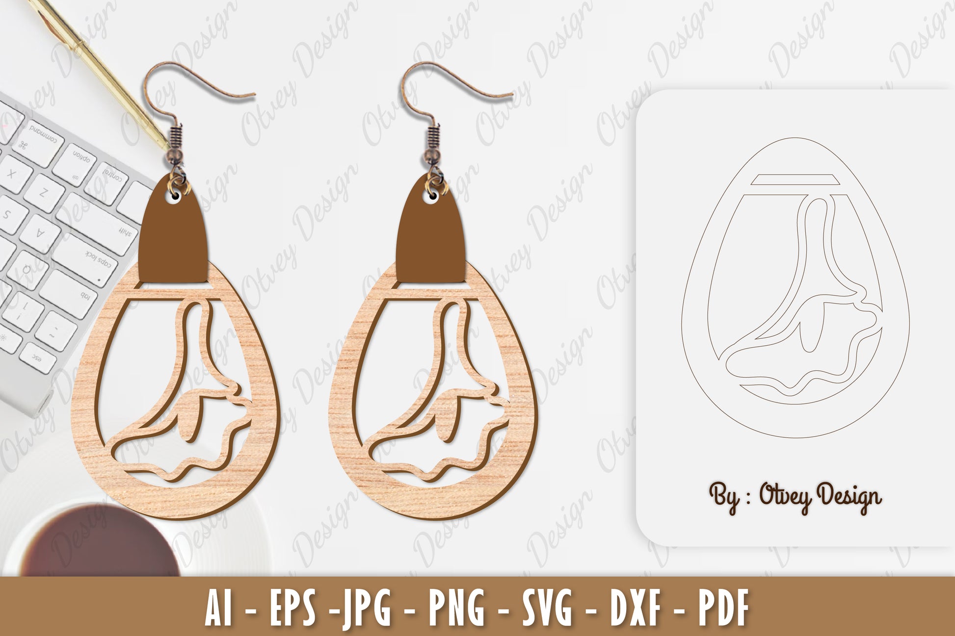 Flower Earring SVG Bundle 62 - CraftNest - Digital Crafting and Art