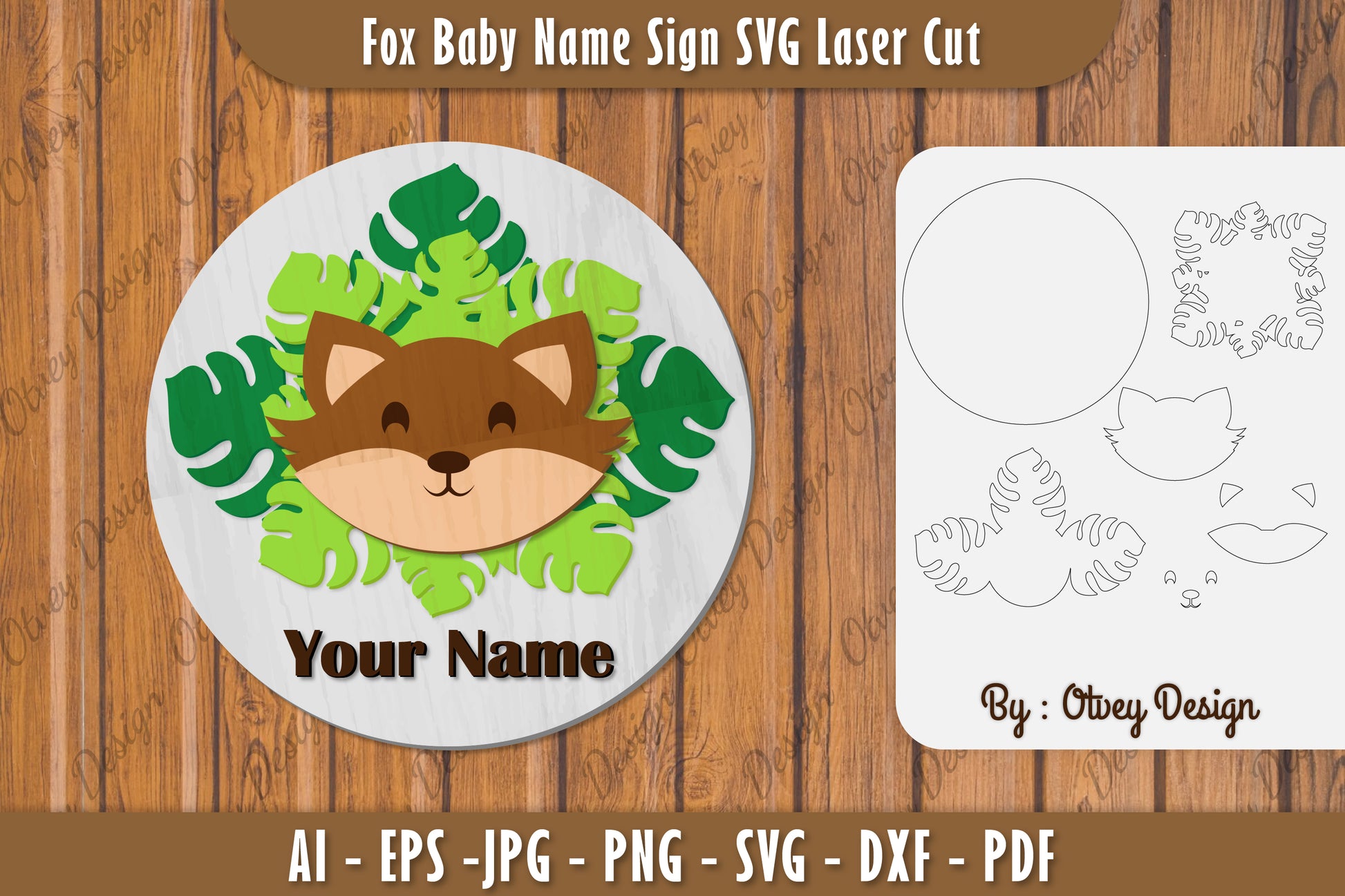 Baby Name Sign SVG Laser Cut Bundle 2 - CraftNest - Digital Crafting and Art