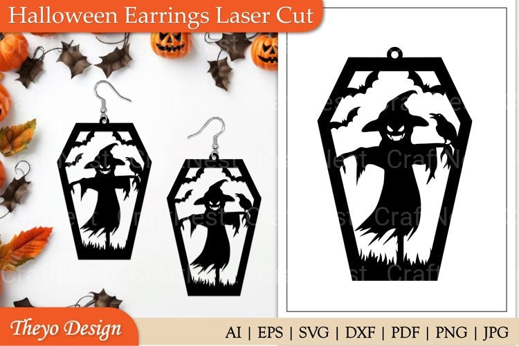 Halloween Earrings SVG Bundle Collection