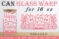 Happy Easter Day 16oz Can Glass Wrap SVG Bundle 3 - CraftNest - Digital Crafting and Art