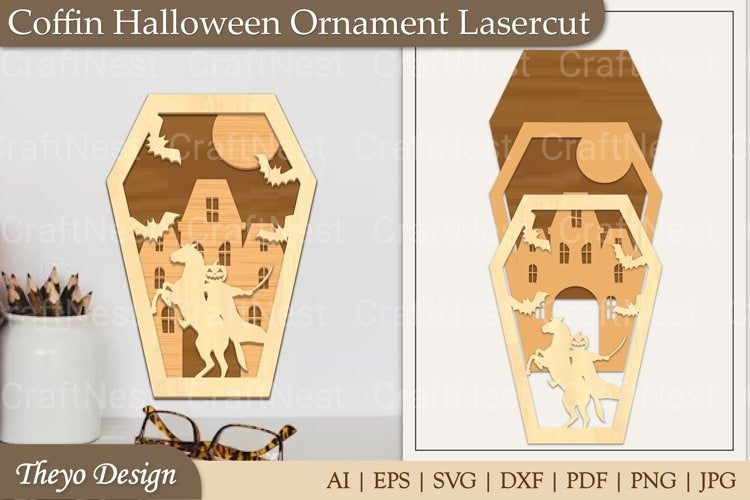 Coffin Ornament SVG Bundle