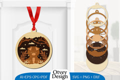 3D Animal Ornament Layered Lasercut SVG Bundle 3 - CraftNest - Digital Crafting and Art