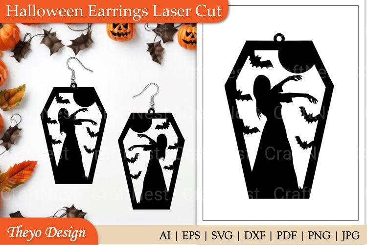 Halloween Earrings: Spooky SVG Bundles