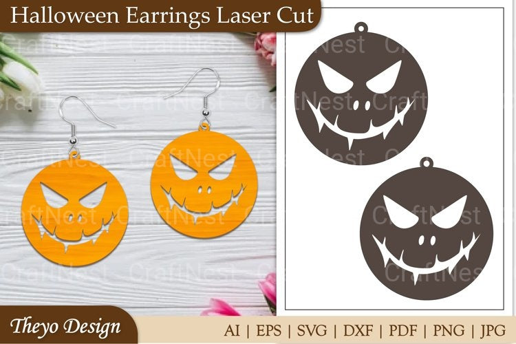 Halloween Earrings SVG Bundle