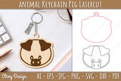 Animal Head Keychain SVG Bundle 2 - CraftNest - Digital Crafting and Art