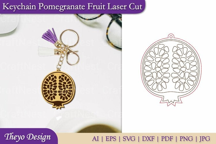 Fruit Keychain SVG Bundle